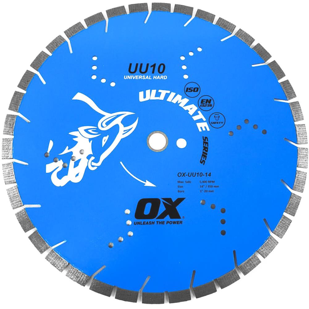 OX Tools Ultimate 14-in Wet/Dry Segmented Rim Diamond Saw Blade in