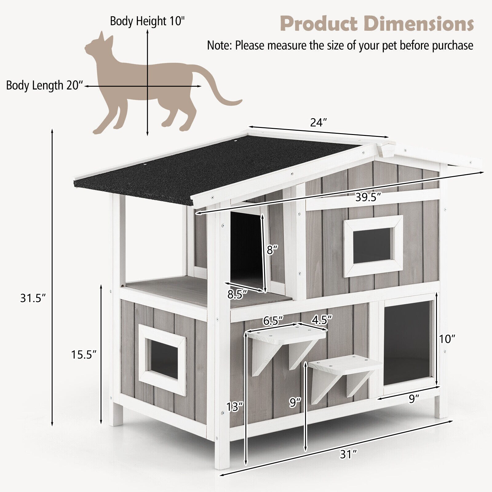 LIVIZA CTJ10061GR Dog-Houses - View #3