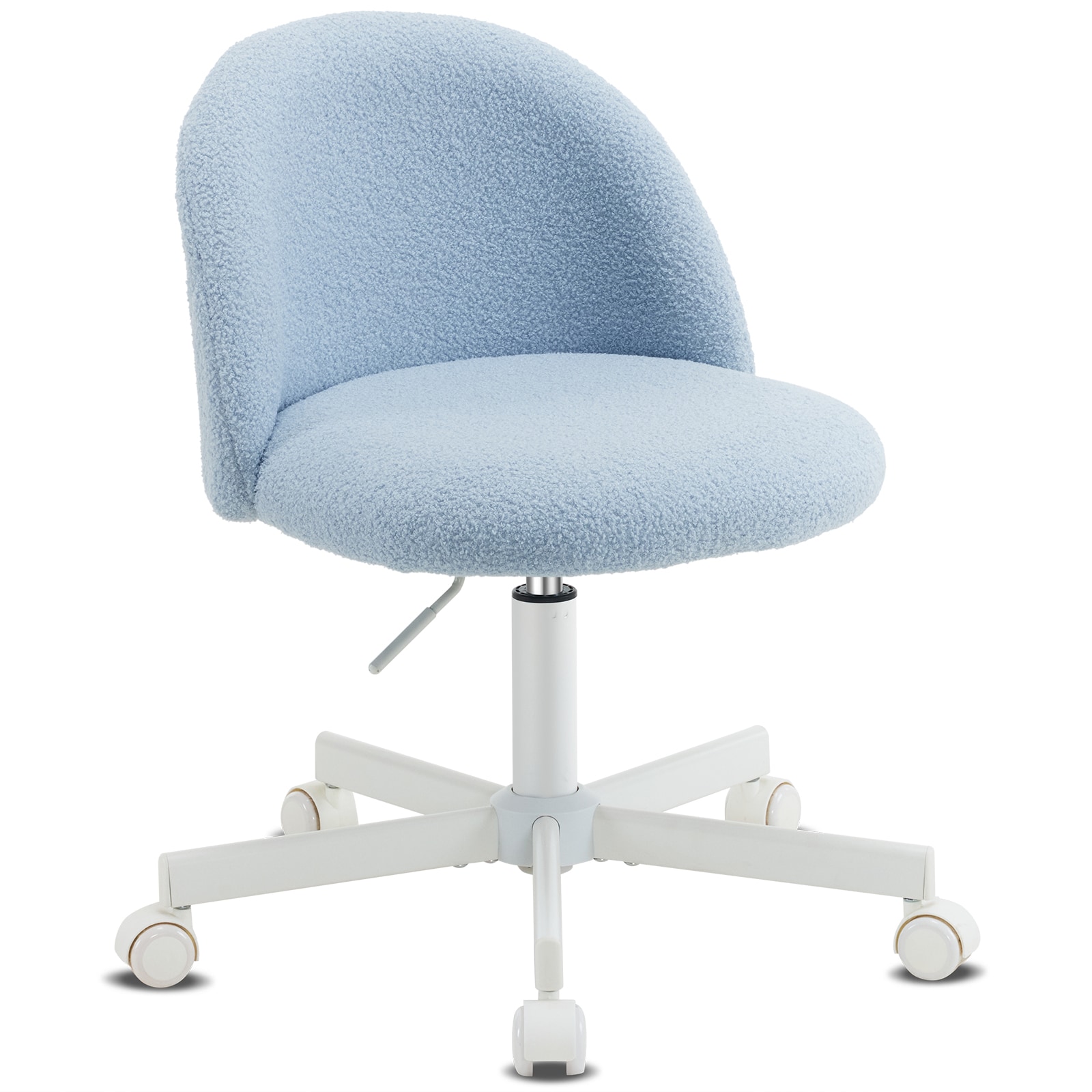 Winado LO1G98000046 Light Blue Contemporary Ergonomic Adjustable Height Swivel Foam Desk Chair