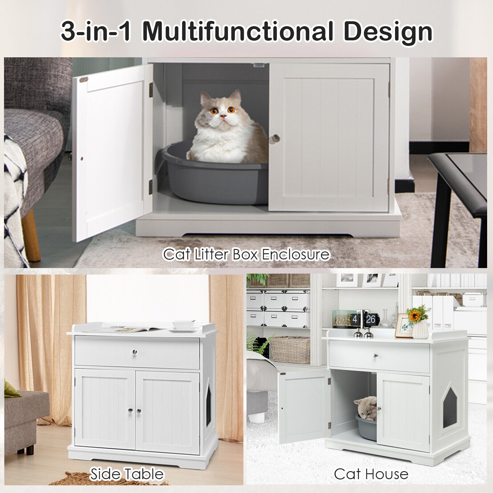 LIVIZA CTJ10009WH Litter-Boxes - View #5