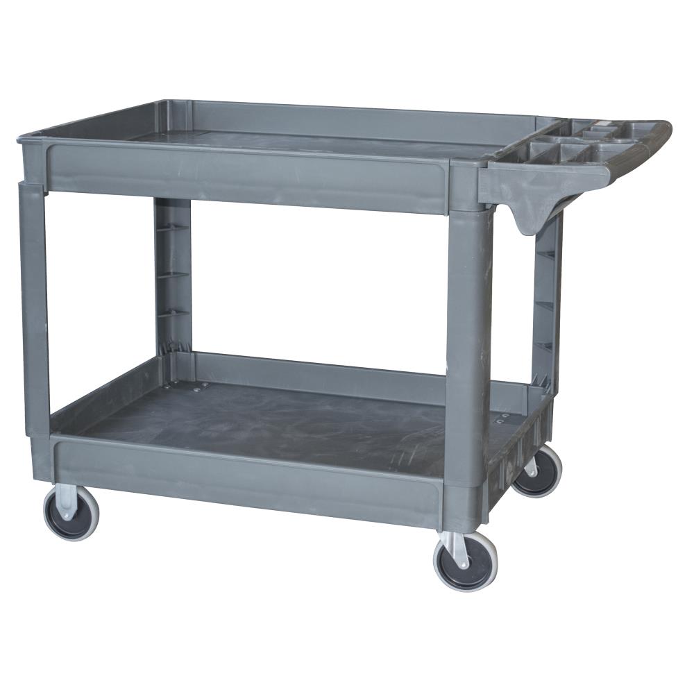 Rubbermaid Commercial Products 33.25-in-Drawer Shelf Utility Cart