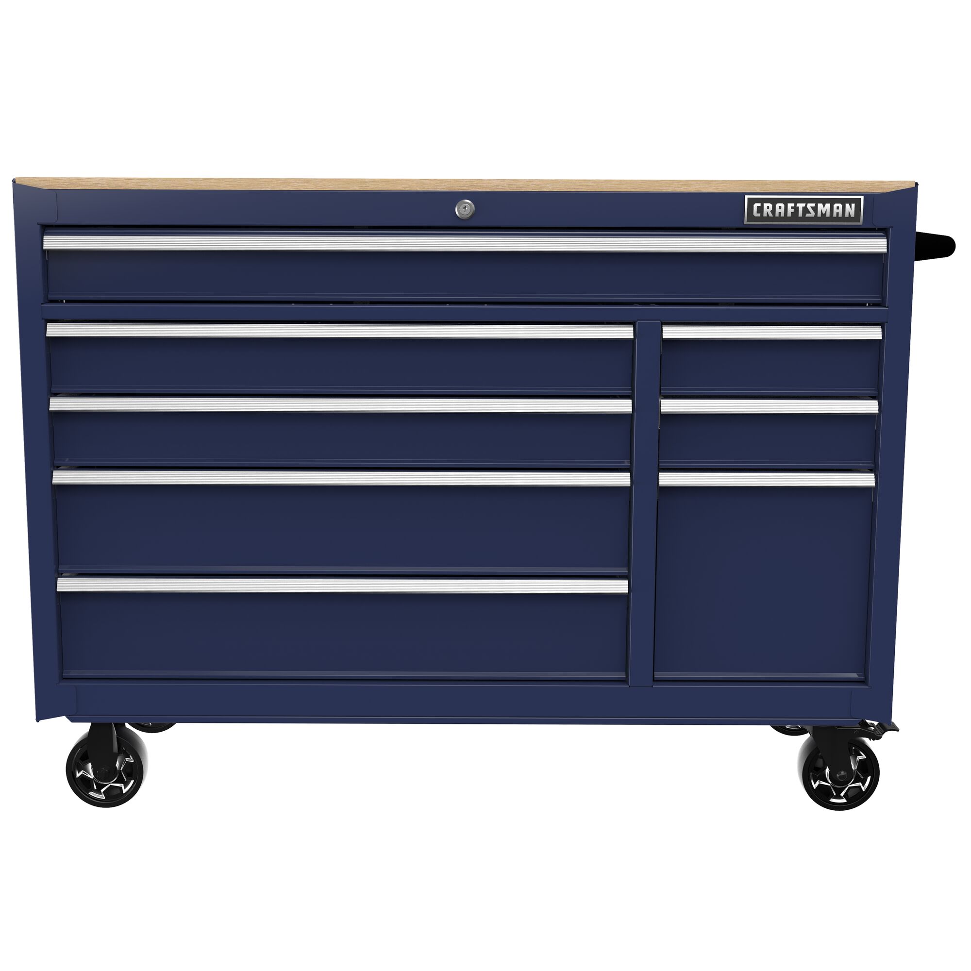 CRAFTSMAN 2000 Series 51.2-in L x 37.5-in H 8-Drawers Rolling Midnight Blue  Wood Work Bench
