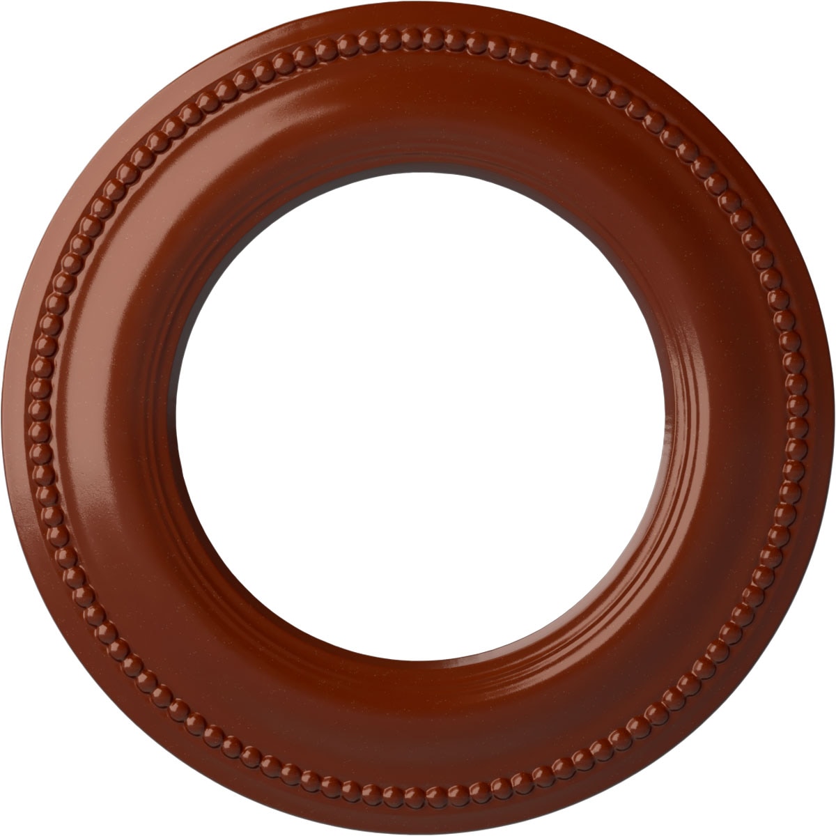 Ekena Millwork CM13BRFIF Bradford Classic 13-in W x 13-in L Painted Firebrick Polyurethane Whole Ceiling Medallion