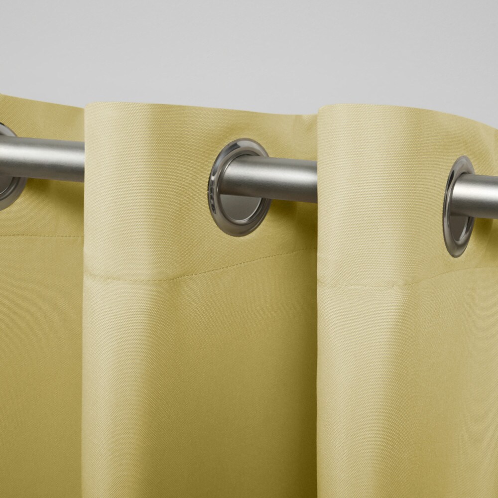 Sundress Yellow Light Filtering Polyester Grommet Curtain Panels, 54" x 84"