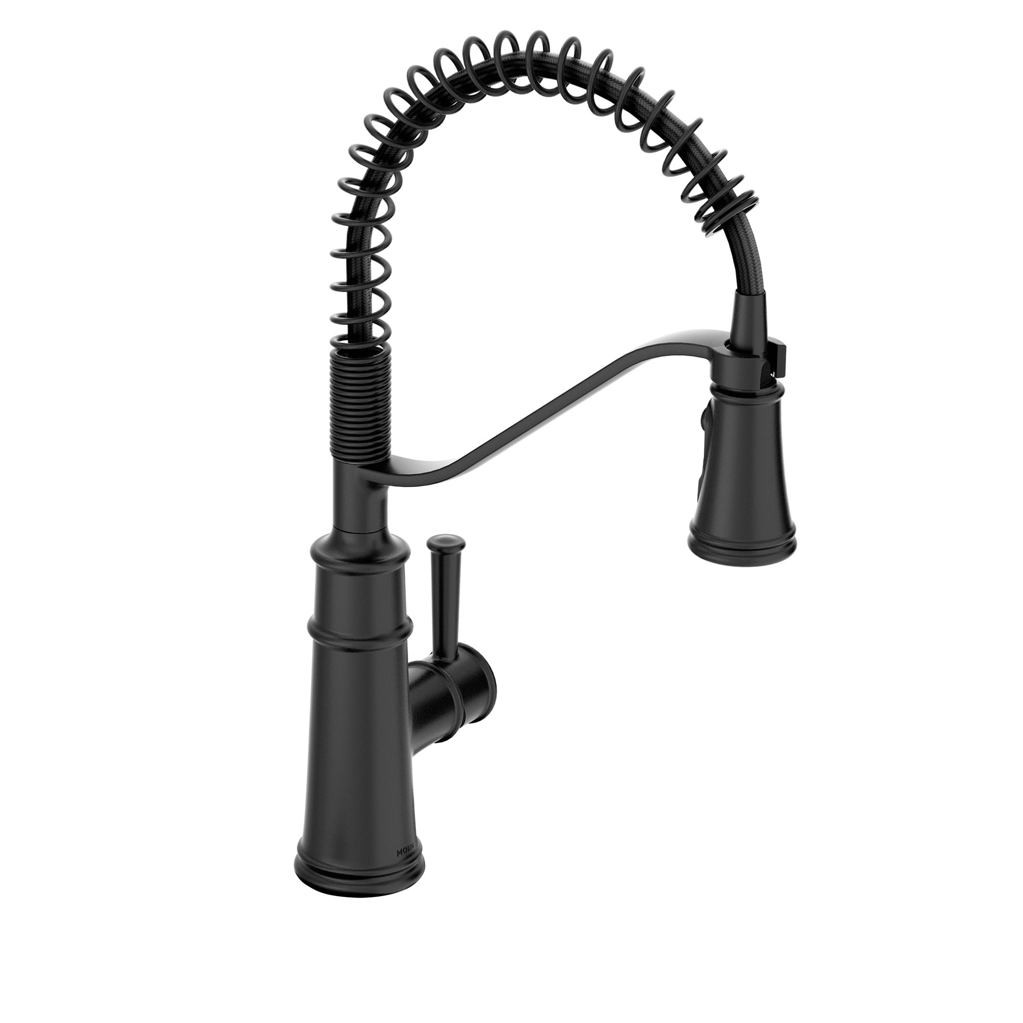 Moen 5927BL Matte Black Single Handle Deck-mount Kitchen Faucet ( Deck Plate Included )