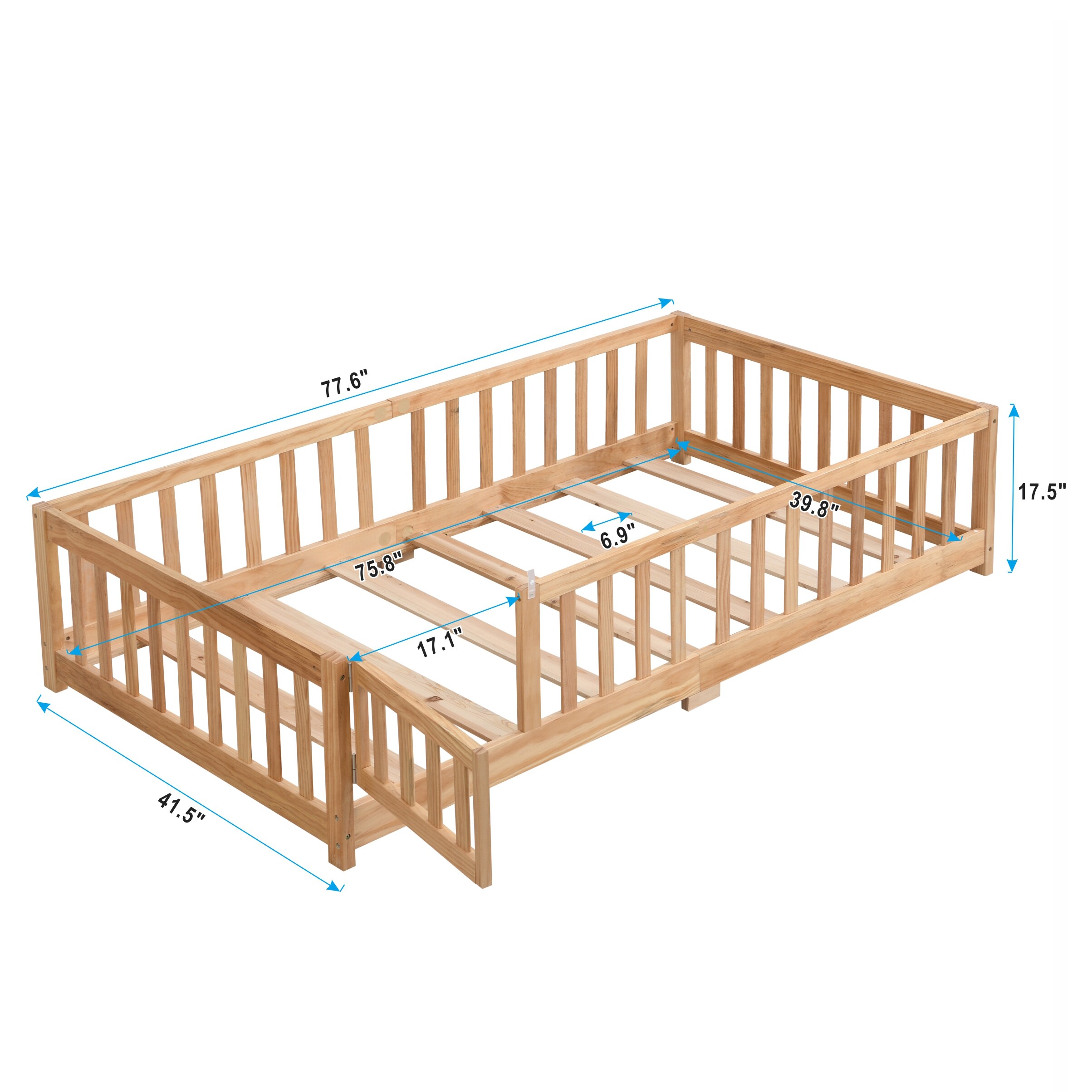 Lycvki 1725 Natural Toddler Bed