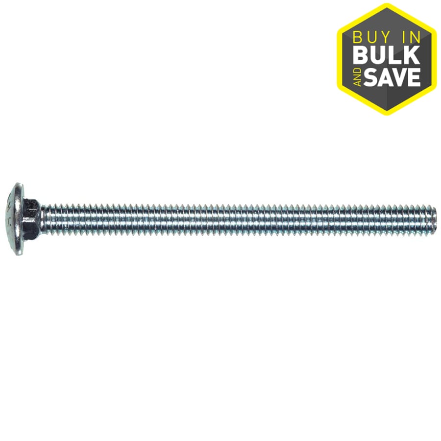 Hillman 240059 1/4-in x 5-1/2-in Zinc-plated Coarse Thread Interior Carriage Bolt