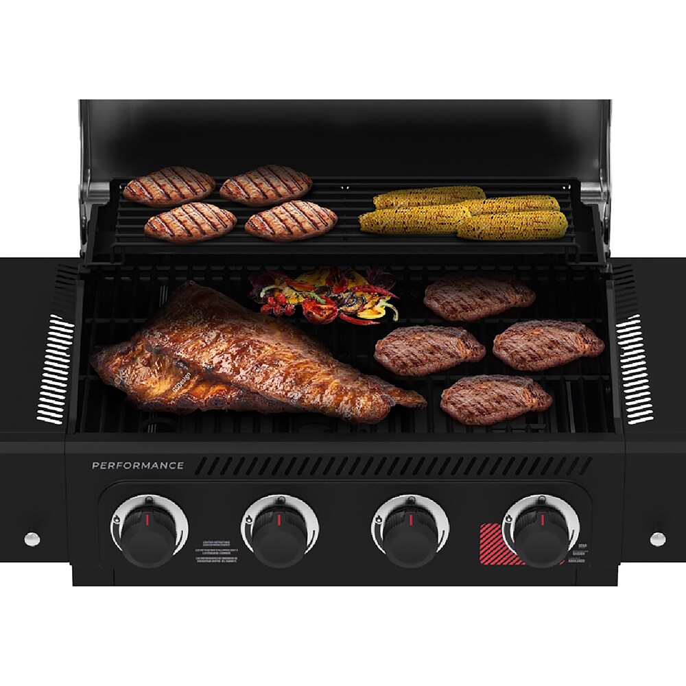 Charbroil 4-Burner Black Performance Series Gas Grill with Accessories