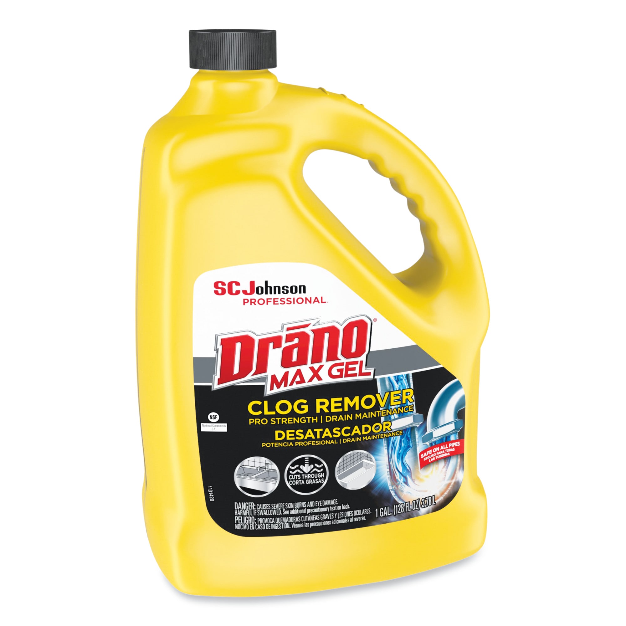 Drano Hair Buster Gel Drain Clog Remover & Cleaner for Shower