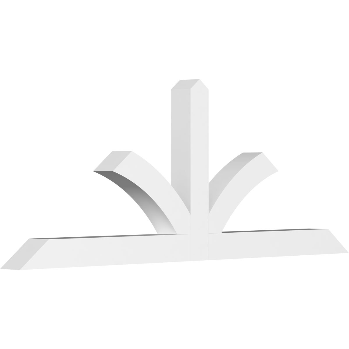 Ekena Millwork GBP072X27X0404RIC00 Richland White PVC Gable bracket