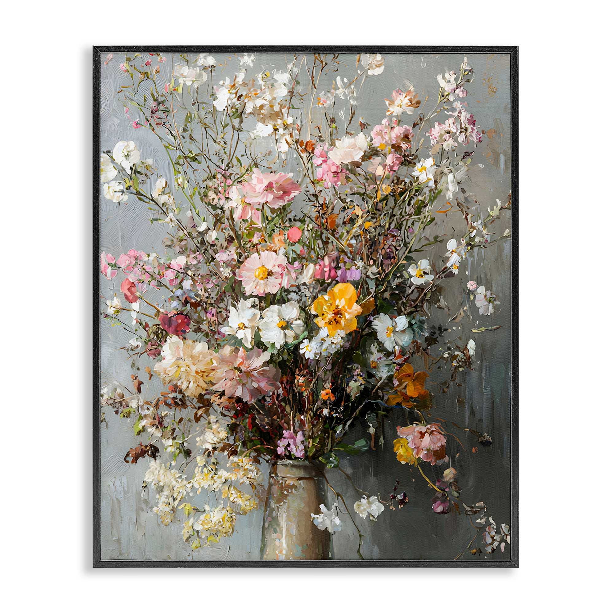 Stupell Industries BT-750-FR-24X30 Overflowing Spring Flowers Framed Giclee design by Franklyn Gregory