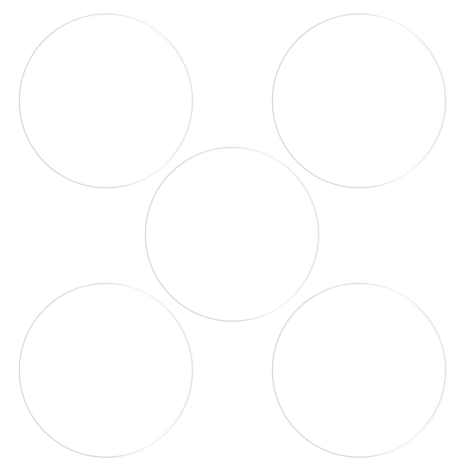 Harfington 5pcs Watch Glass Screen Protectors 34mm Soft TPU Anti-scratch HD Clear High Definition Round Smartwatch Screen Protection Film (for Flat Screen)