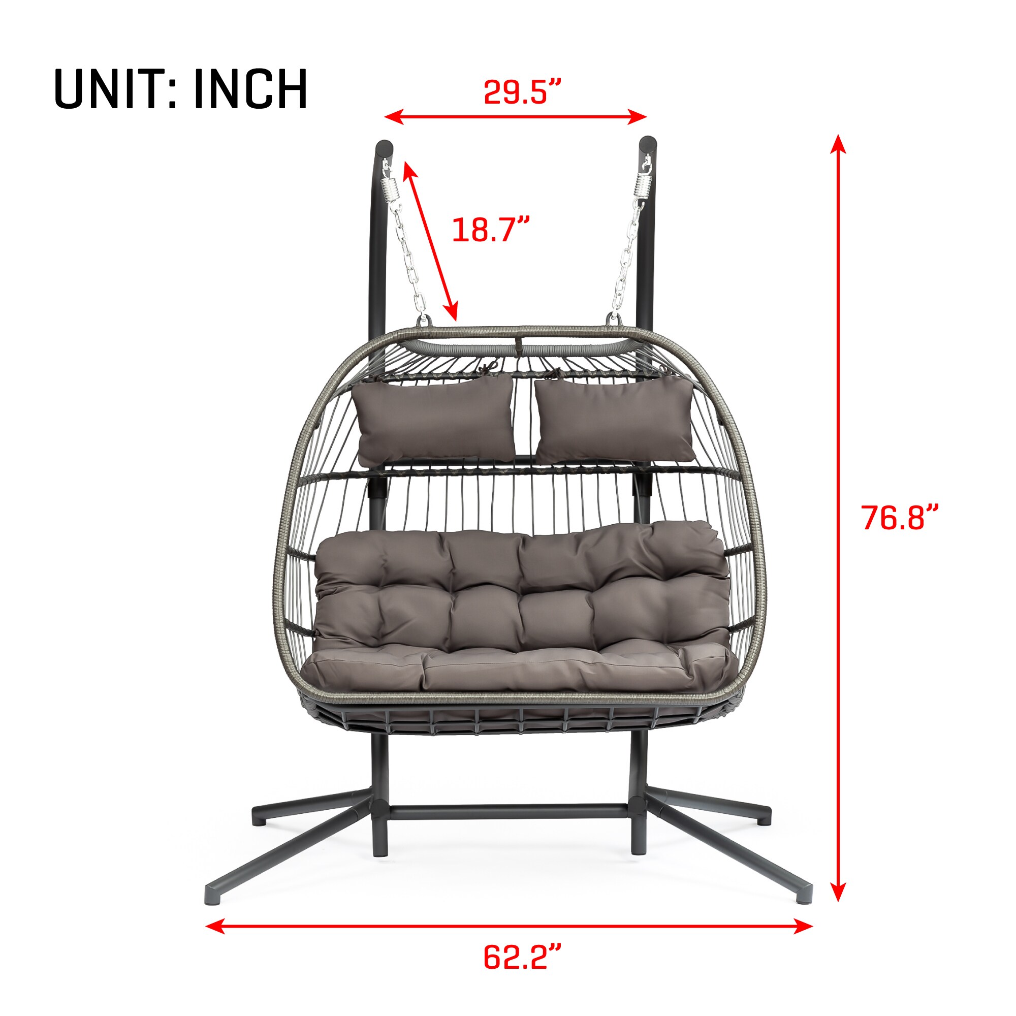 harlow rope hammock swing chair