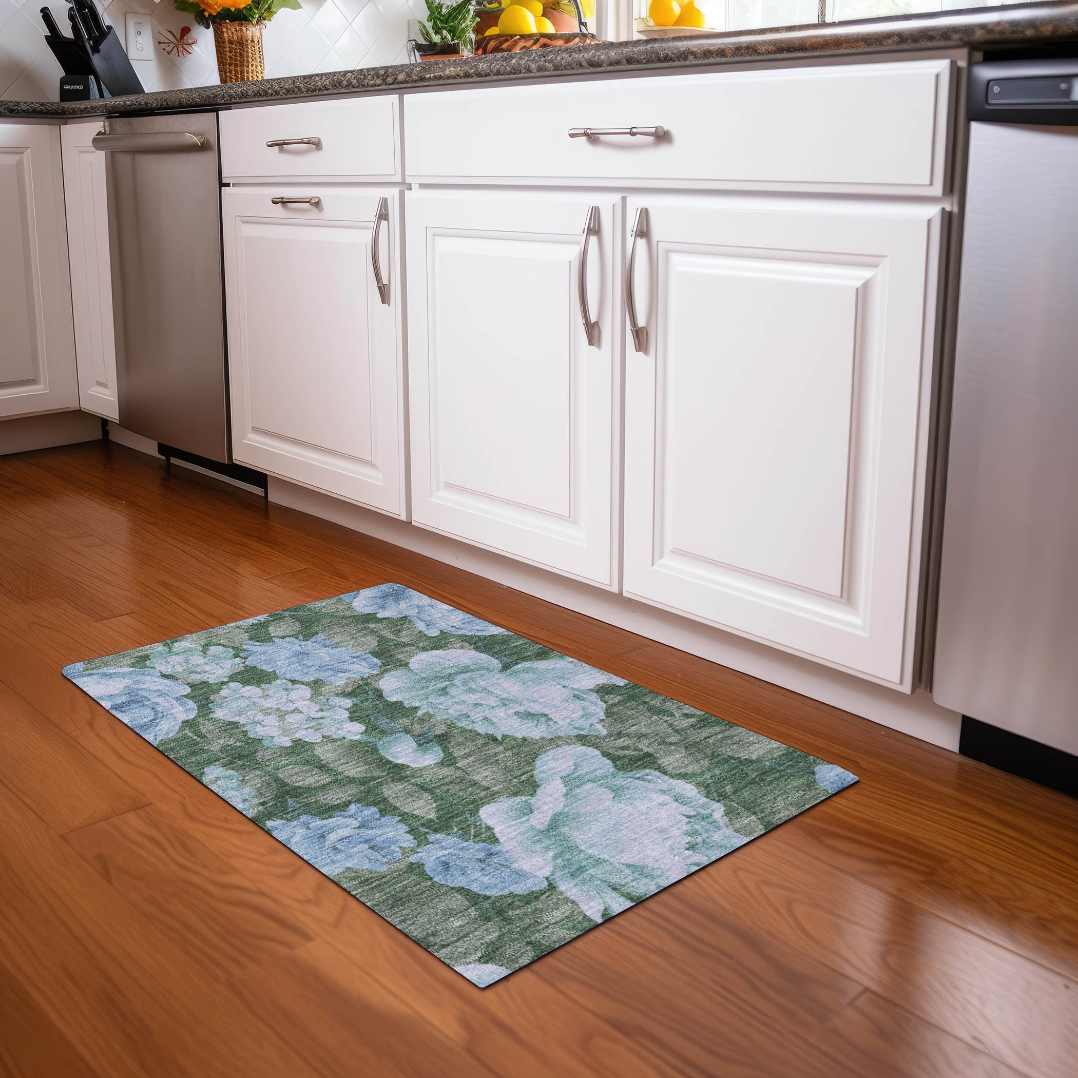 Addison Rugs ACN1566SK20X30 Chantille ACN1566SK 2 x 3 (ft) Polyester Sky Rectangular Indoor/Outdoor Geometric Machine washable Area rug