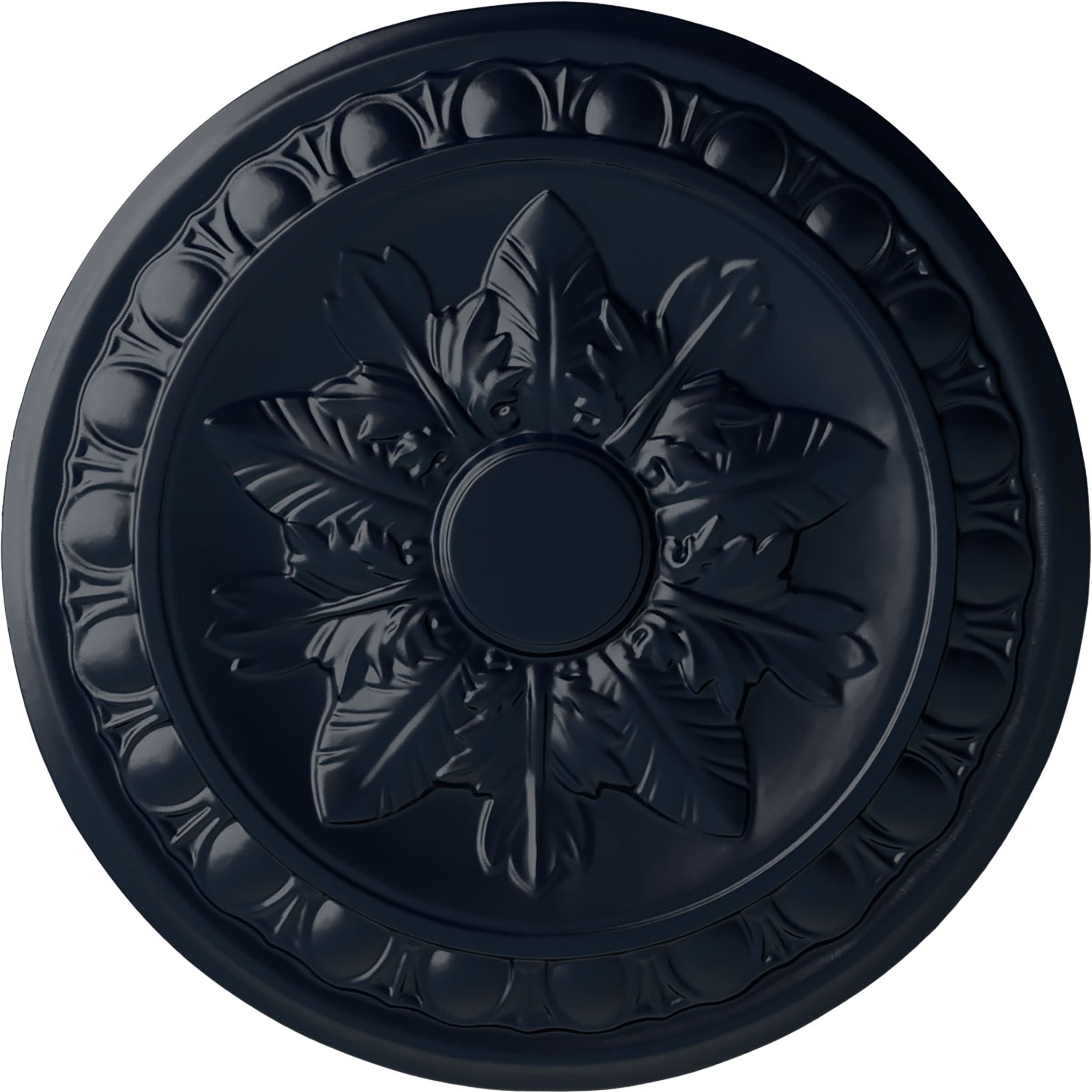 Ekena Millwork CM17EXMDF Exeter 17.75-in W x 17.75-in L Painted Midnight Dream Polyurethane Whole Ceiling Medallion