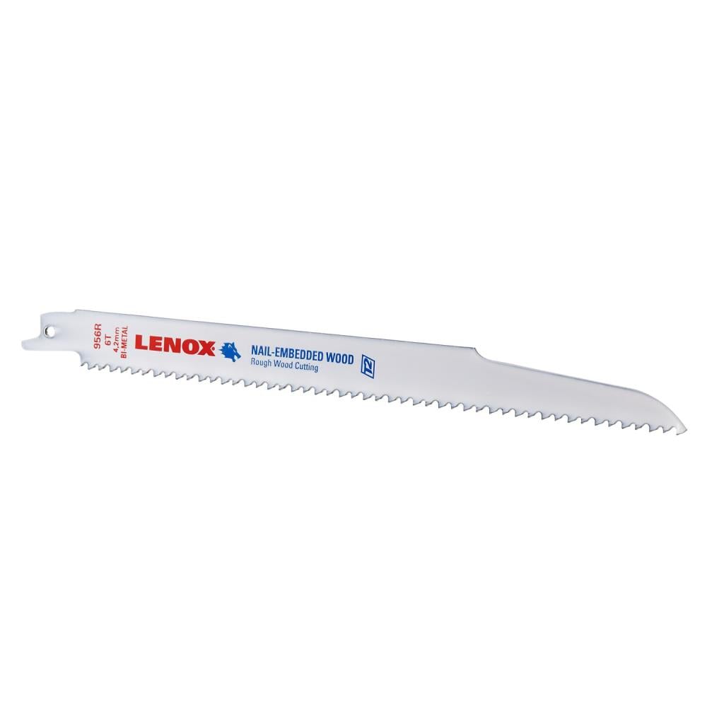 LENOX Bi-metal 9-in 6-TPI Wood Cutting Reciprocating Saw Blade (5-Pack) in  the Reciprocating Saw Blades department at