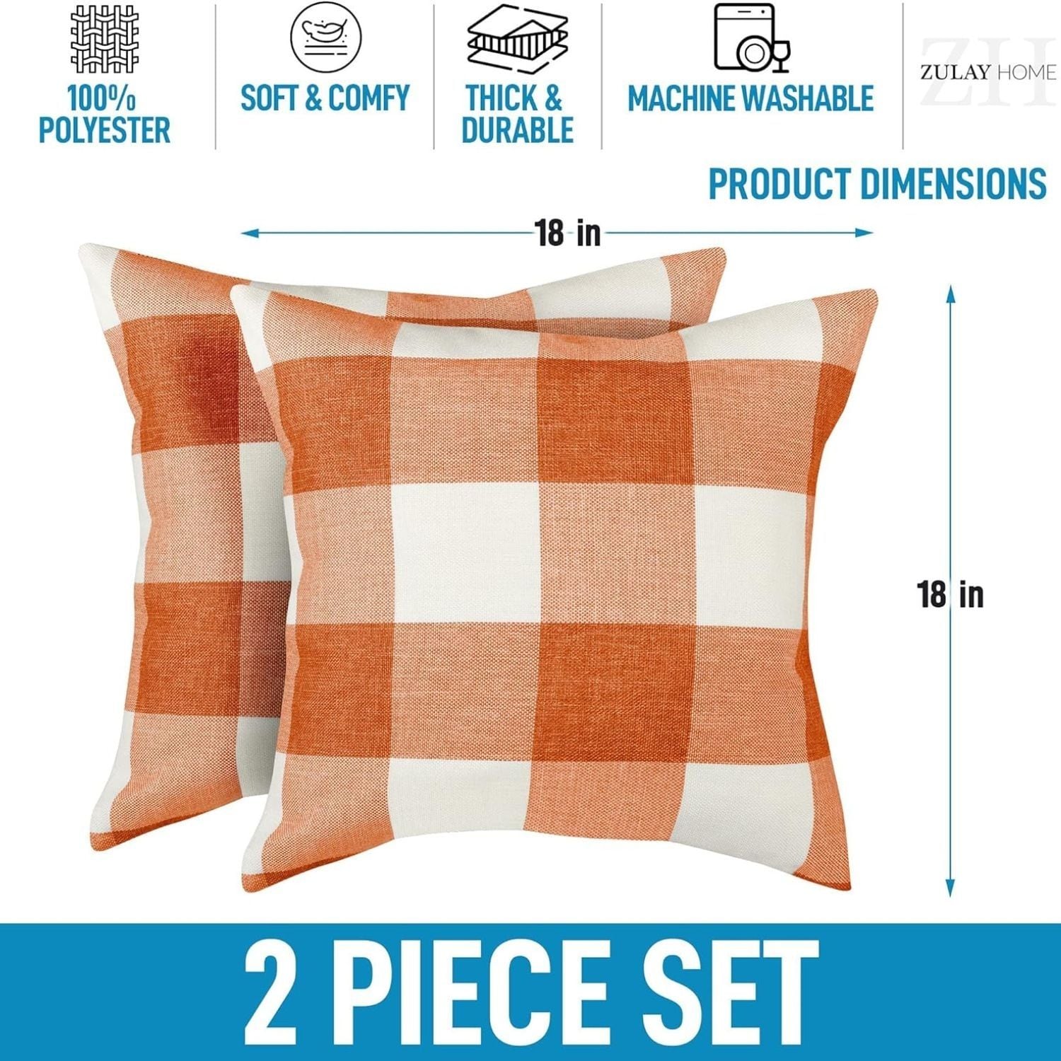 Zulay Kitchen X002R0K3OP Pillow-Cases - View #5