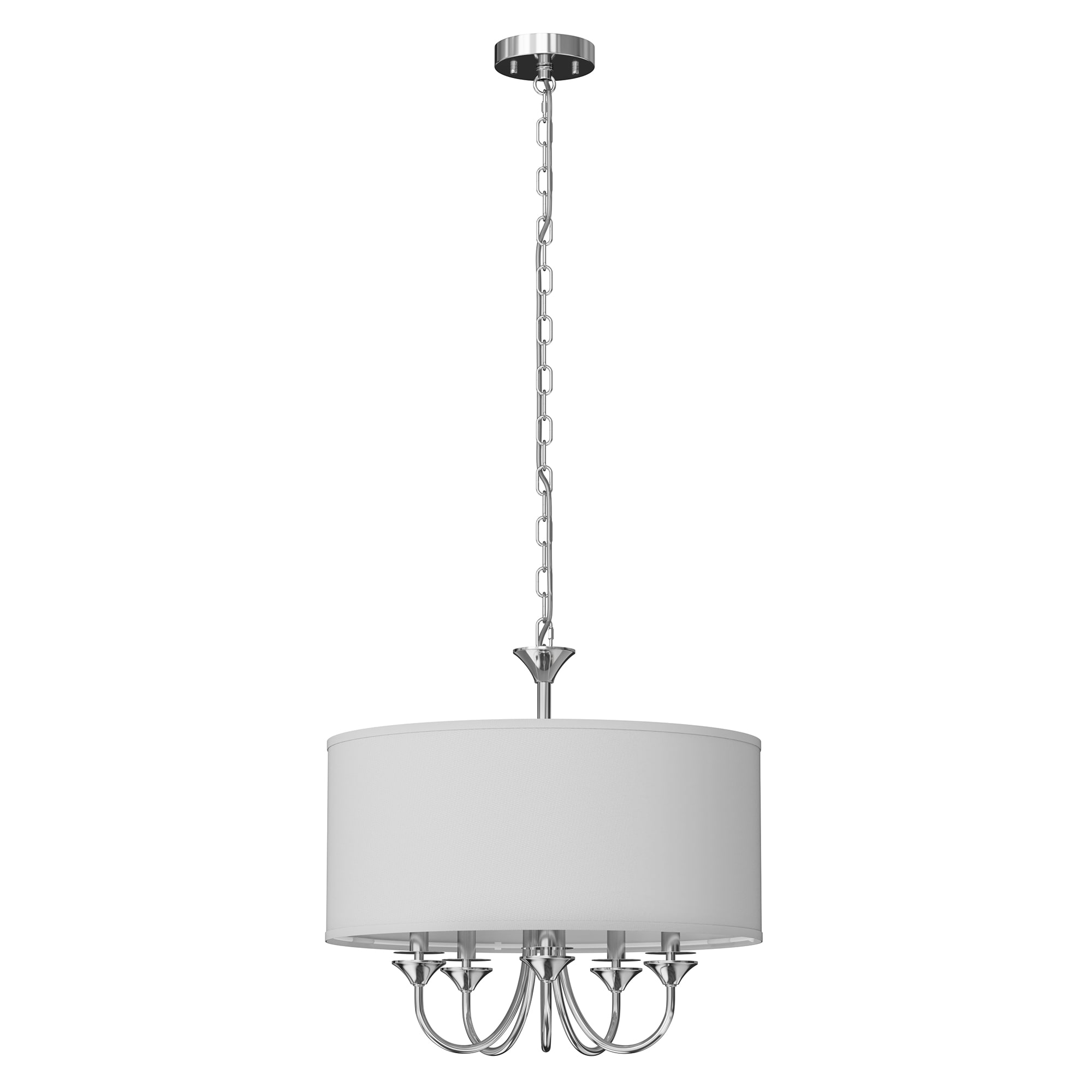 YANSUN LA-ZX22501ECH-1A 5 -Light Matte Black Industrial For Use in Bedrooms, Dining Rooms, Foyers, Kitchens, Living Rooms Chandelier