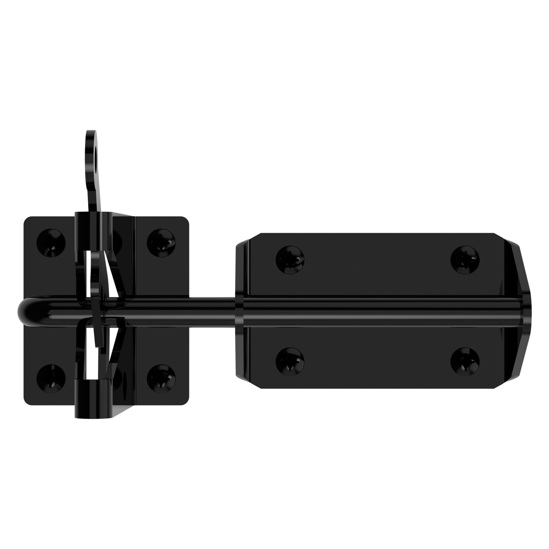 Heavy Duty Black Steel Gate Latch, 7.57 inches