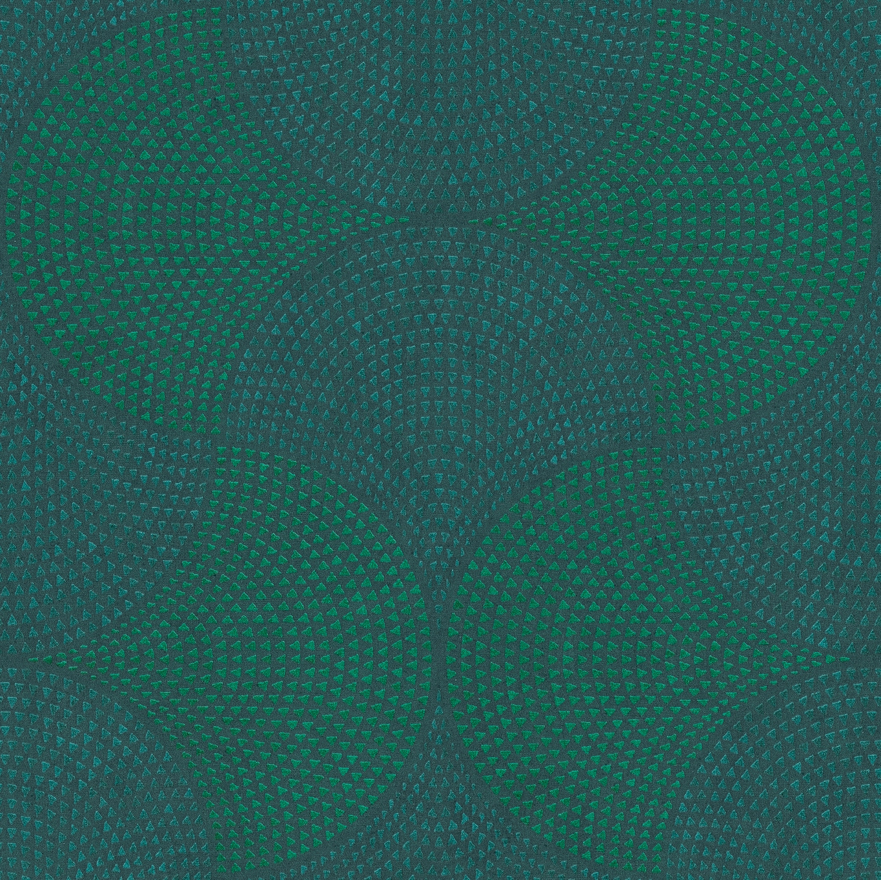 Advantage 4044-38027-1 Cuba 57.5-Sq. Feet Blue Vinyl Geometric Unpasted Wallpaper