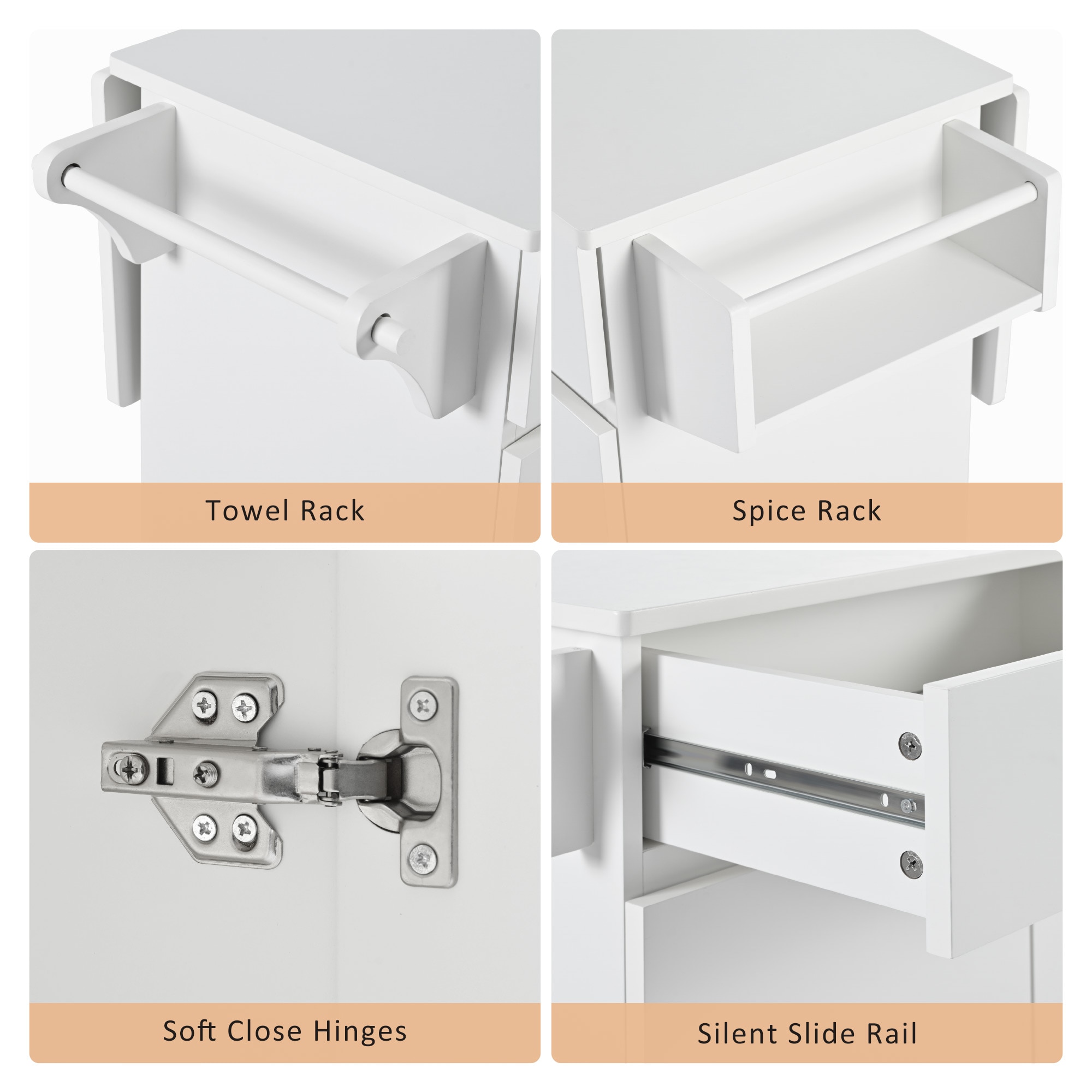 Kahomvis KK-QPO3-41W Kitchen-Furniture - View #5