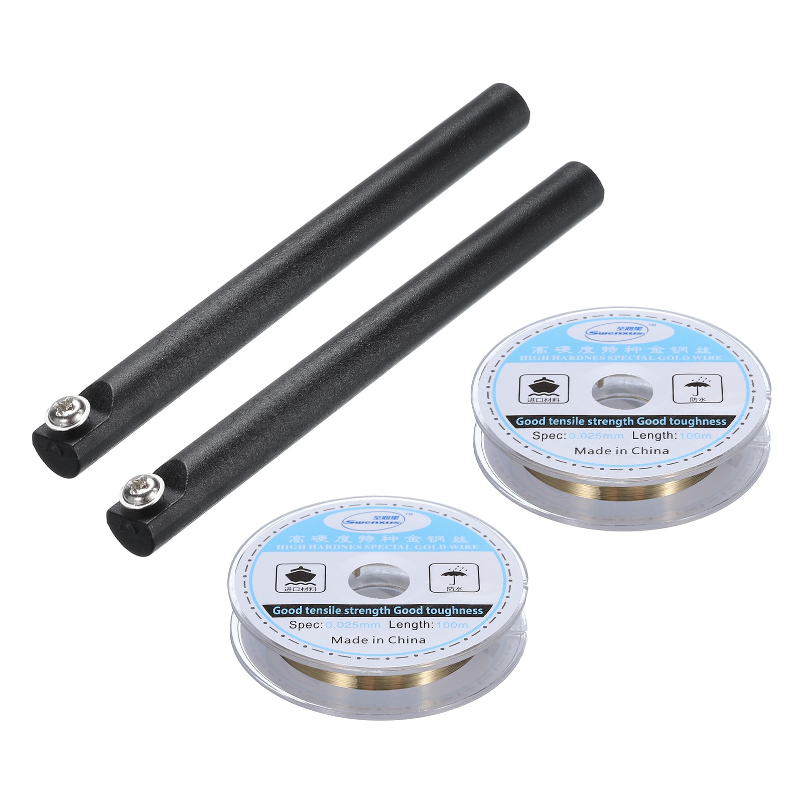 Unique Bargains 100m/328ft Molybdenum Screen Cutting Wire Line with Handle Phone LCD Cutting Wire Glass Separate Repair Tool 0.025mm #S26051200UX2607