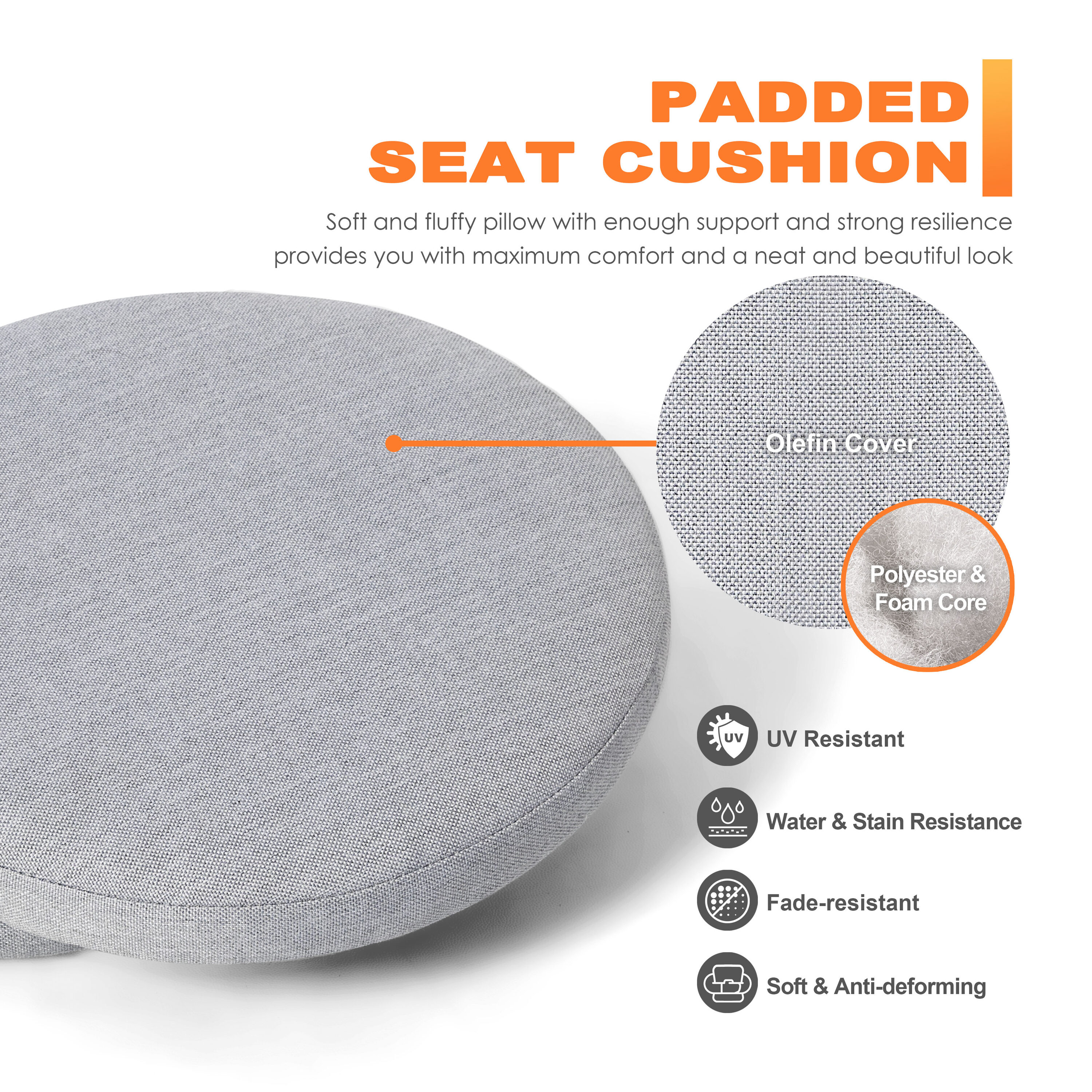 Nuu Garden M04GR Patio-Furniture-Cushions - View #5