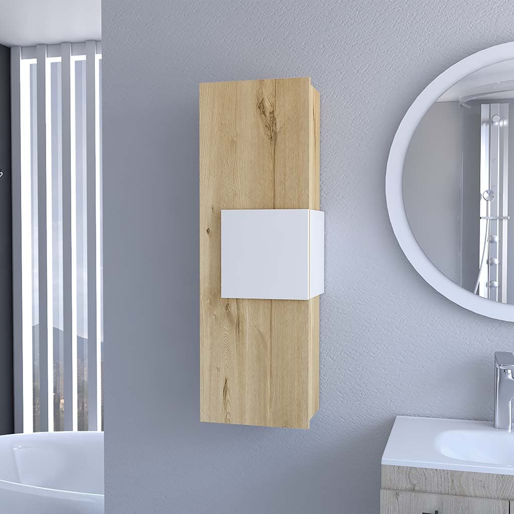 ZAKLOOP 38-inch Multicolor Wall-Mount Medicine Cabinet with Mirror Bathroom Wall Storage