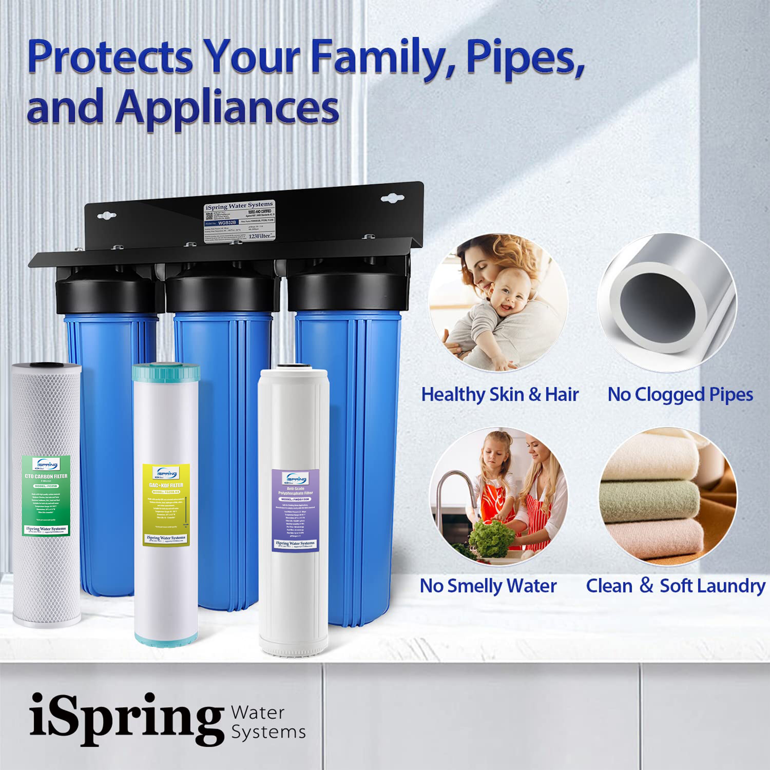 iSpring WGB32B-KDS Whole-House-Filtration-Systems - View #5