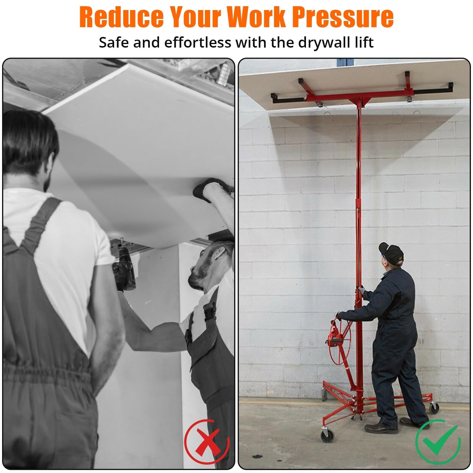 GarveeLife CLJ-NPXJ2N1NJDK3V2 Drywall-Panel-Carriers - View #7