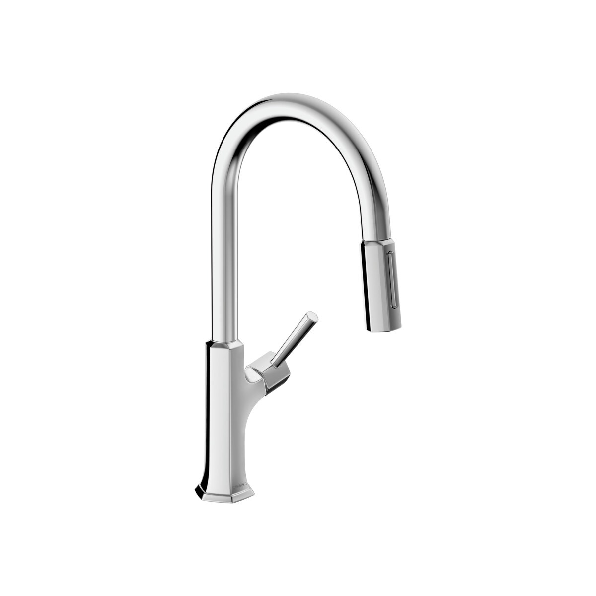 Hansgrohe 04852000 Chrome Single Handle Deck-mount Pull-down Kitchen Faucet with Sprayer ( Side Sprayer Included )