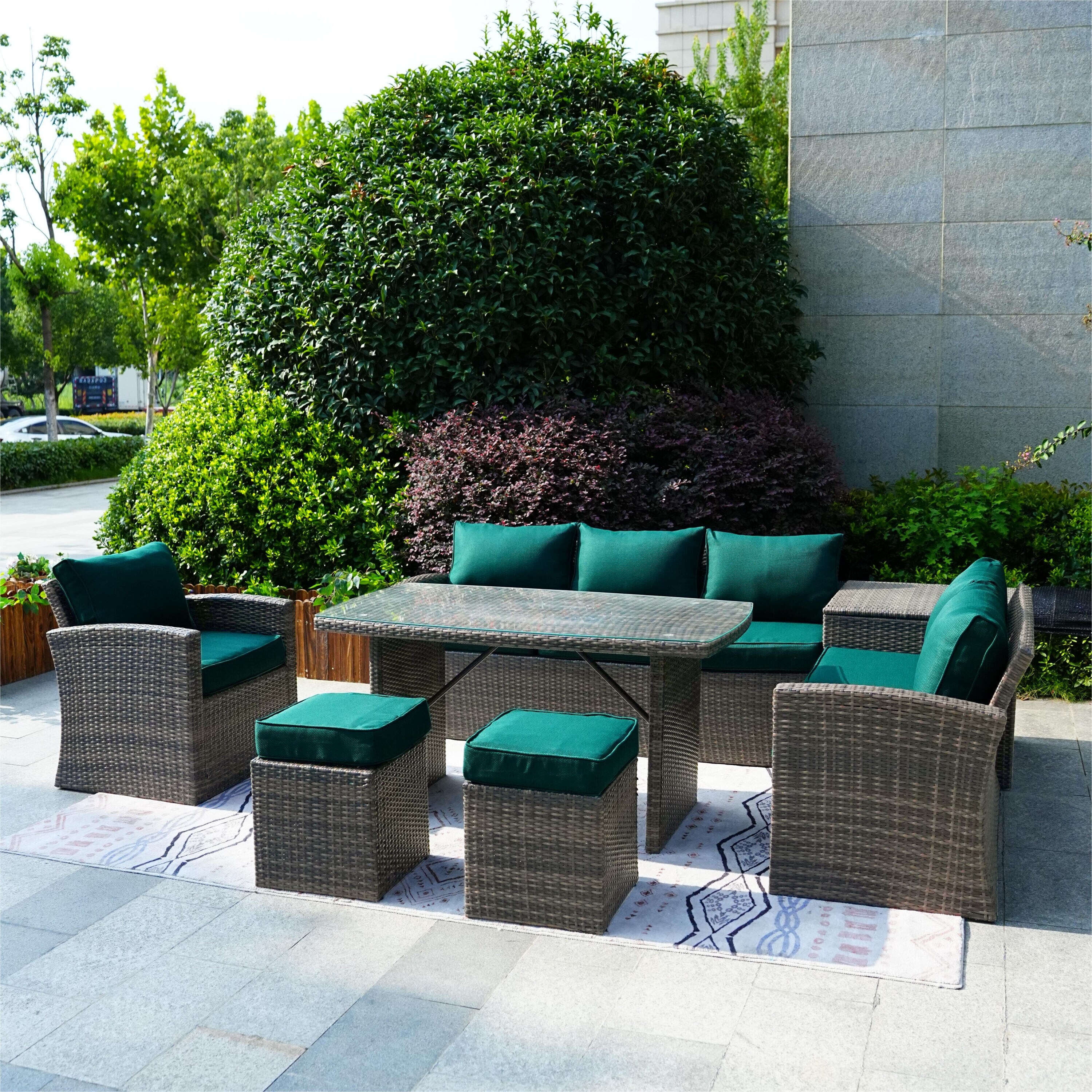 Direct Wicker 1403BGE Patio-Conversation-Sets - View #8