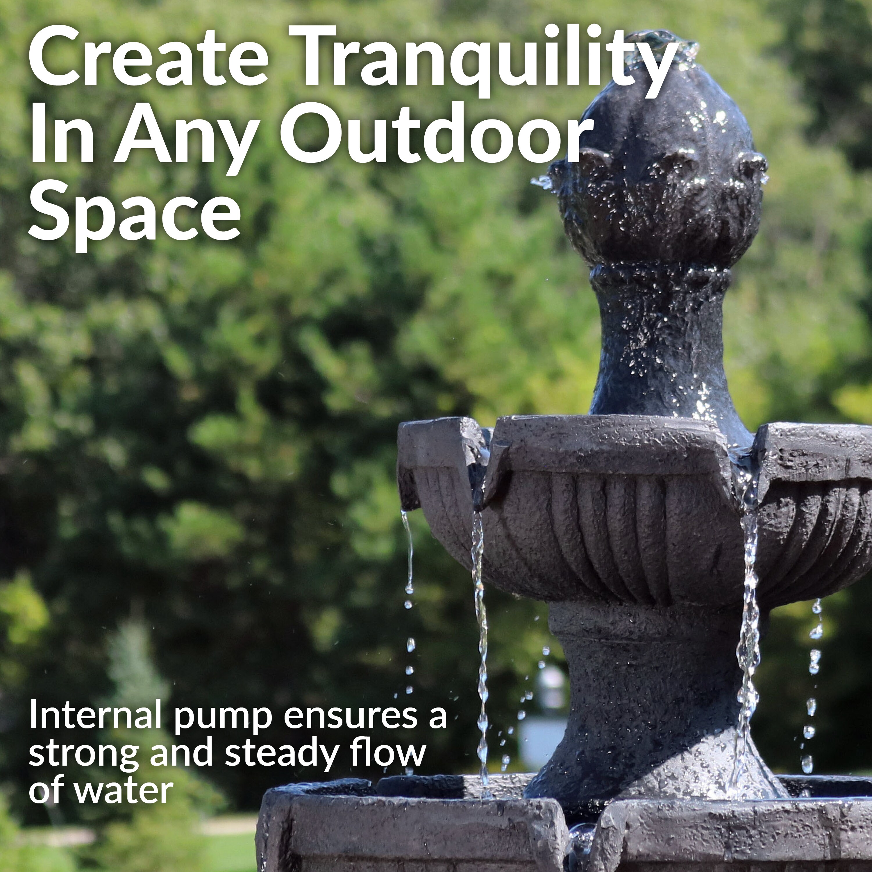 Sunnydaze Decor FC-73643-BLK fountains - View #13