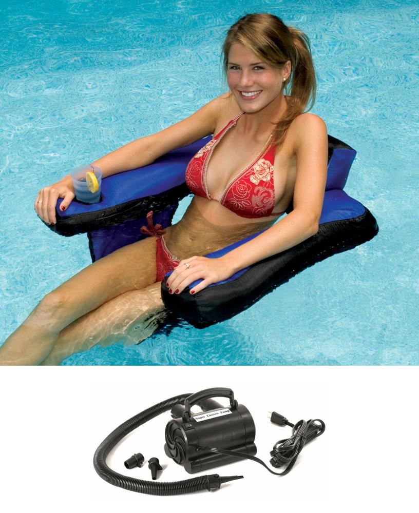 SWIMLINE ORIGINAL Fabric Covered U-Seat Inflatable Pool Float