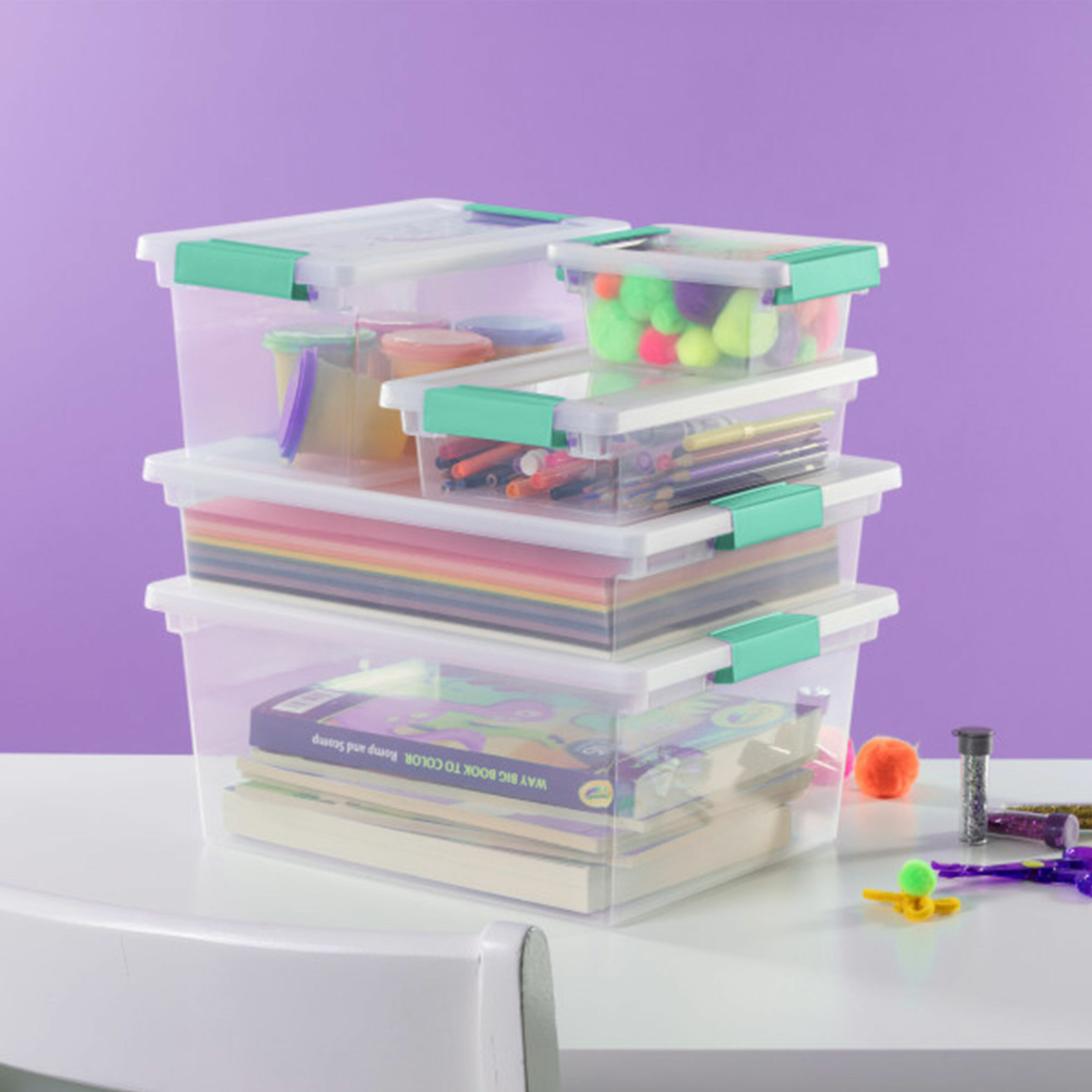 Sterilite 100385 Plastic-Storage-Totes - View #5
