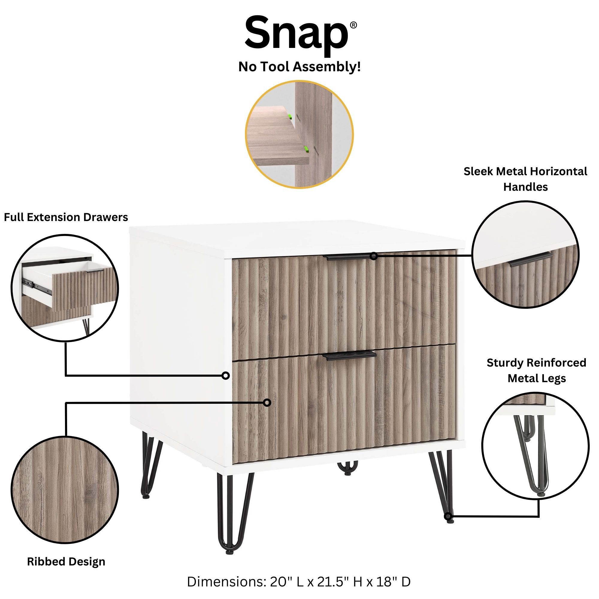 Manhattan Comfort 2-NS002-WG nightstands - View #4