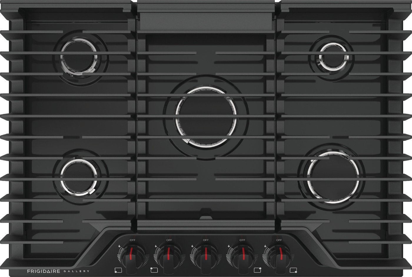 Frigidaire Gallery 30-in 5 Burners Black Gas Cooktop GCCG3048AB at ...