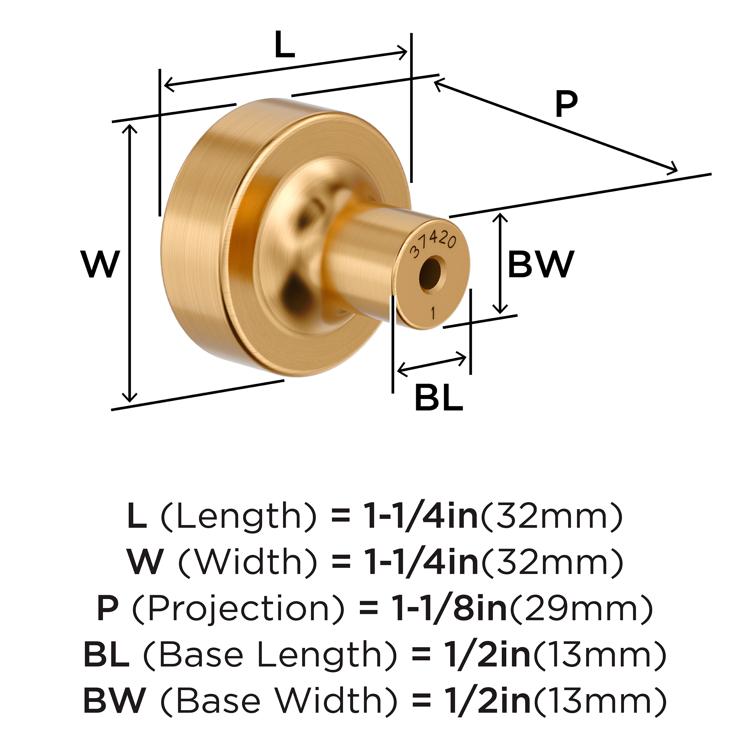 Amerock BP37420CZ Cabinet-Knobs - View #4