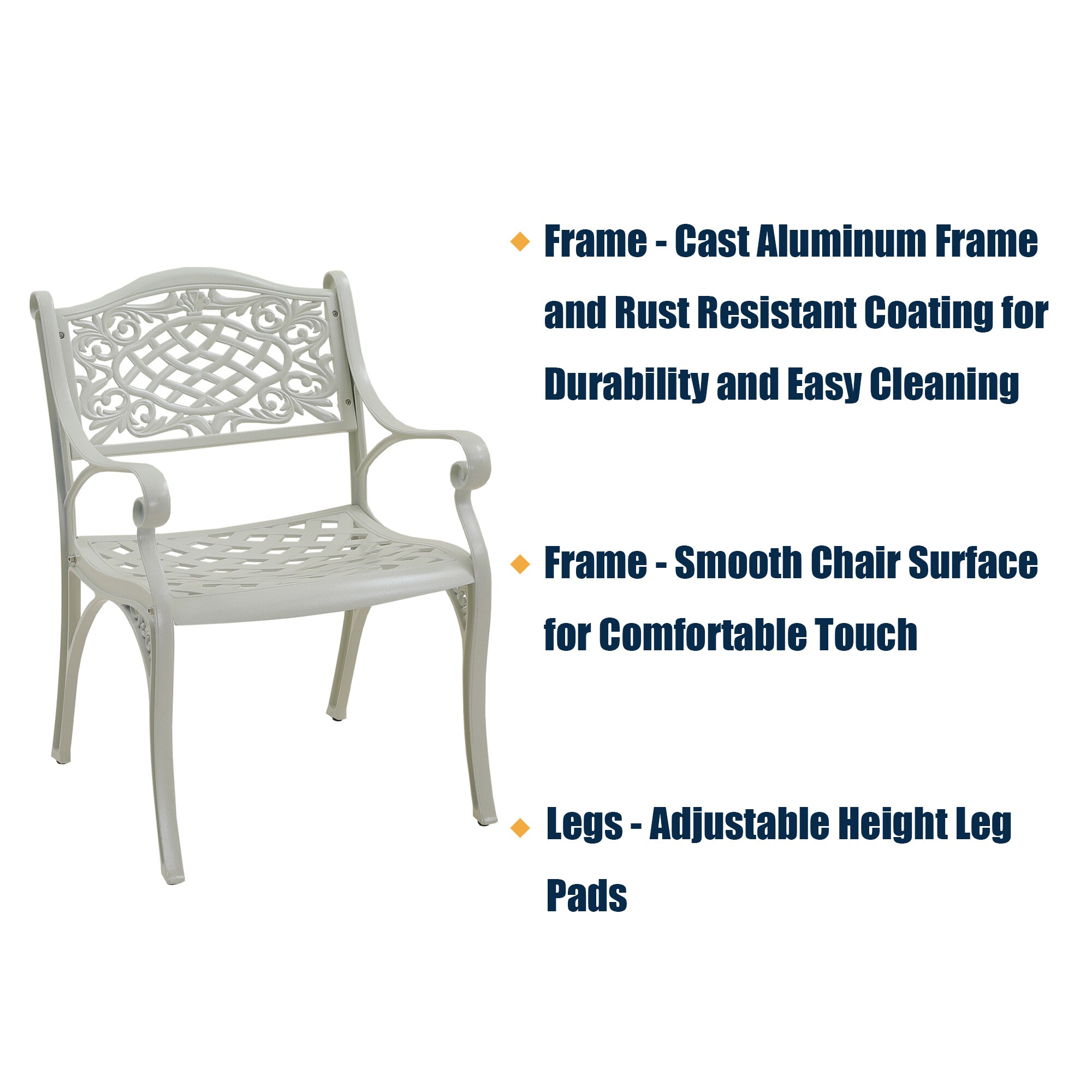 Mondawe MA-GCS038WH Patio-Chairs - View #4