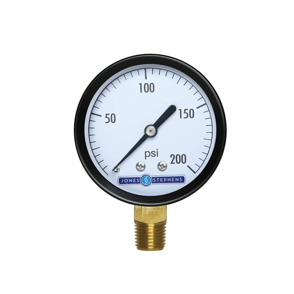 Jones Stephens G61200 21/2 Inch 200 PSI Pressure Gauge #G61200