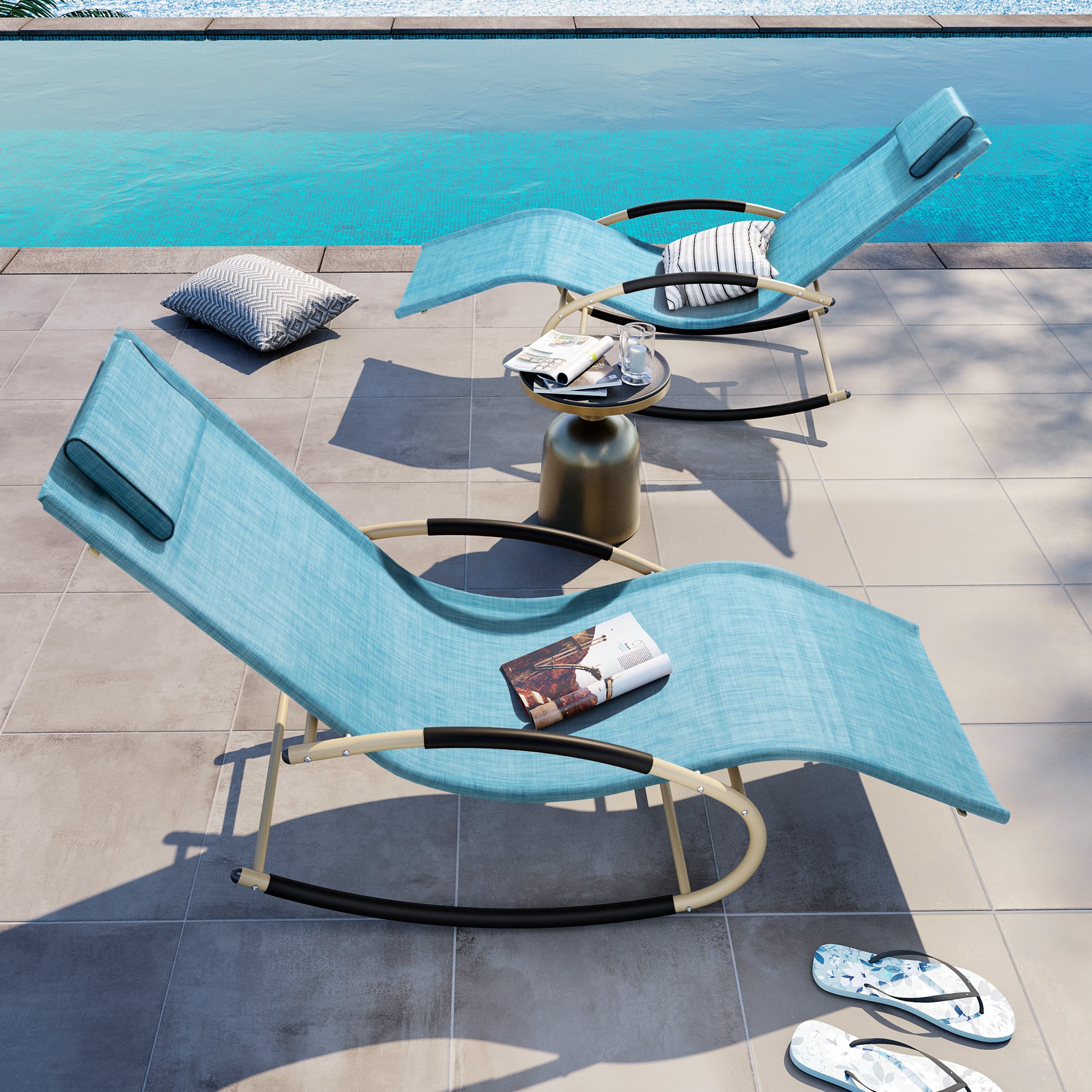 Crestlive Products CL-RC001BLU-2PC Patio-Chairs - View #8