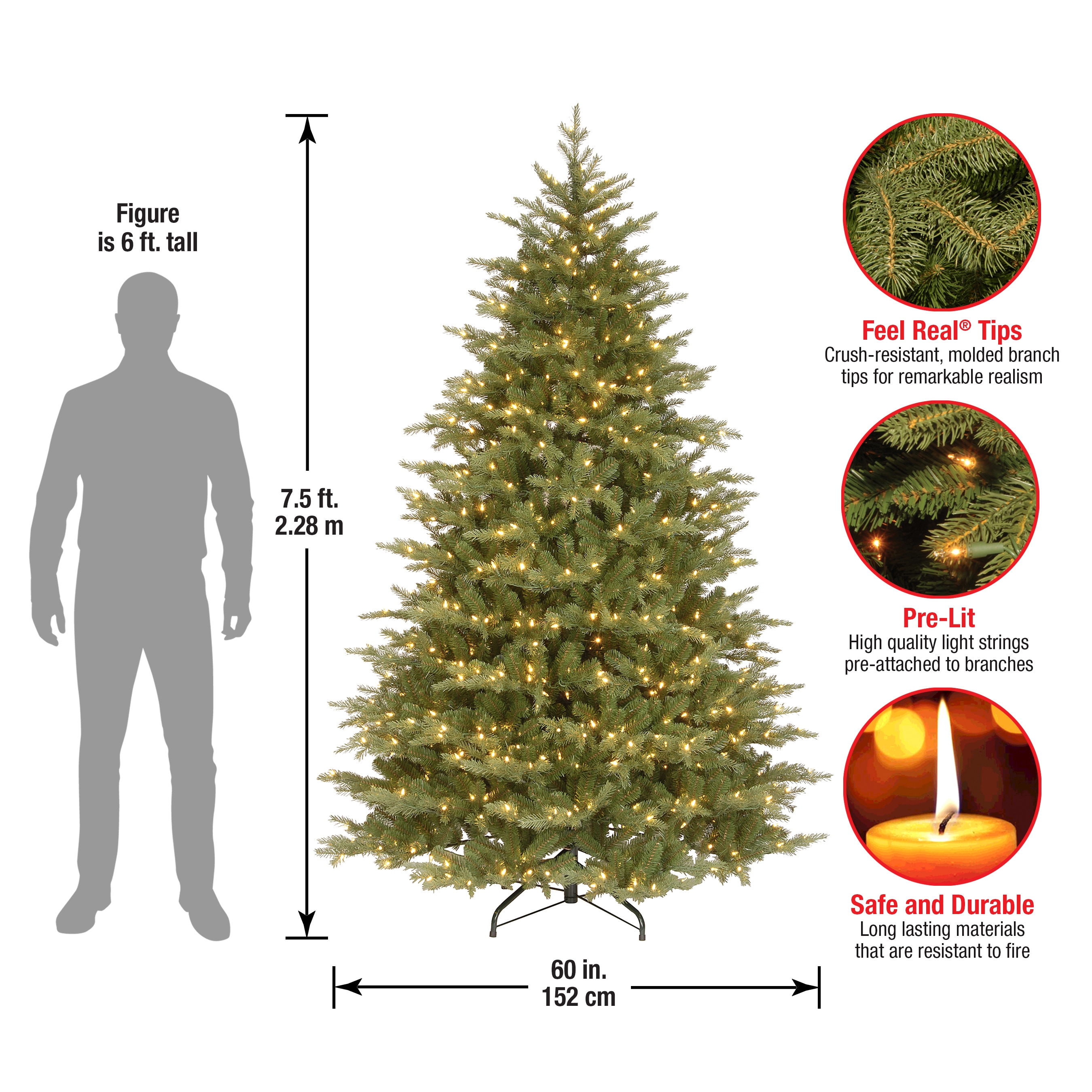 National Tree Company PENS1-307-75 Artificial-Christmas-Trees - View #8