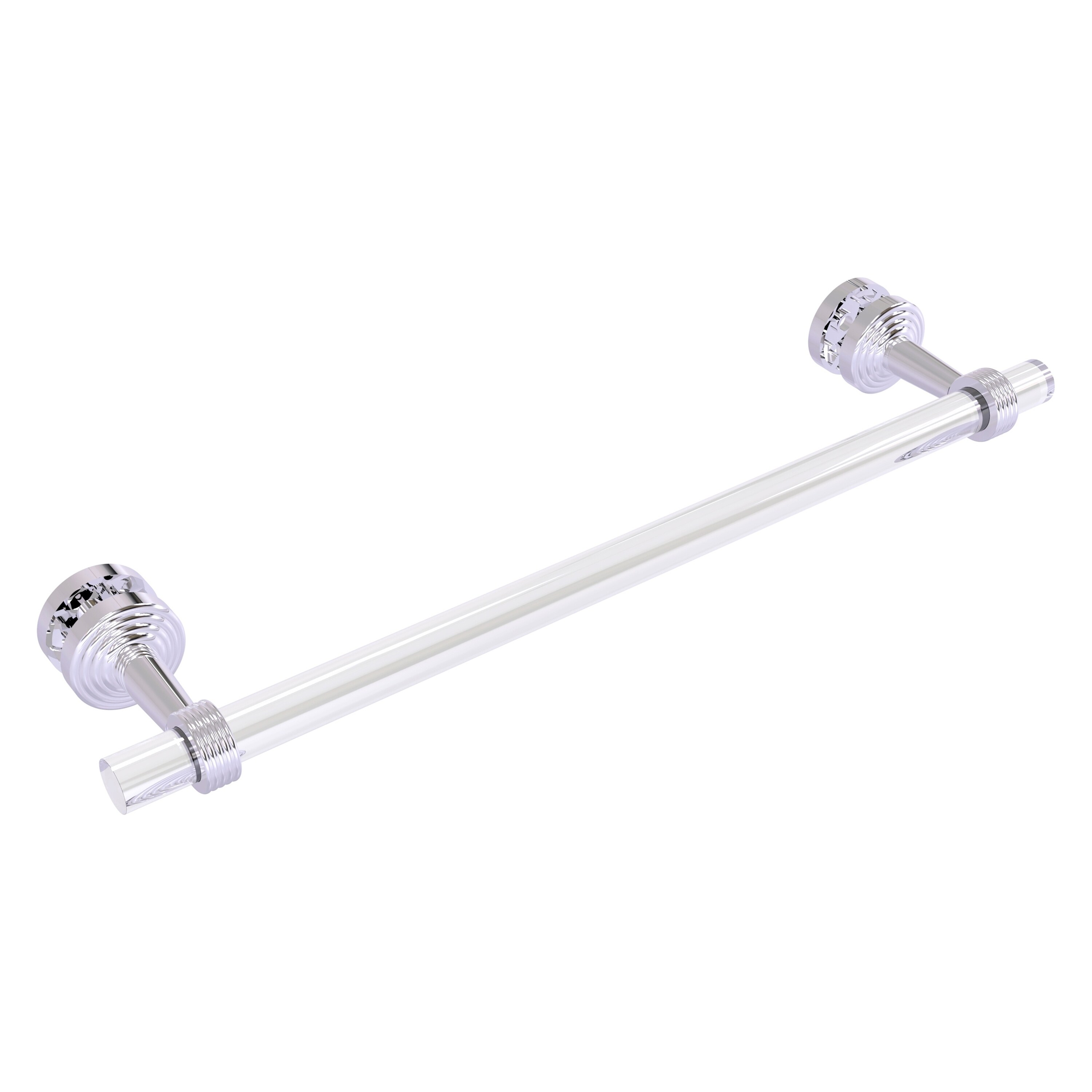 Allied Brass PB-41G-SM-18-PC Pacific Beach 18-in Polished Chrome Wall mount Single Towel Bar