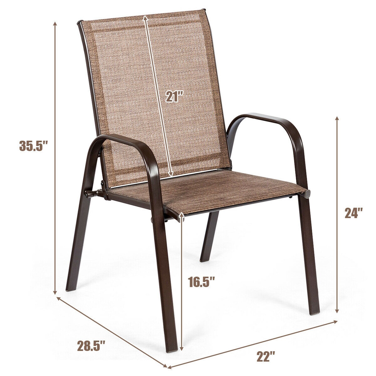 WELLFOR OUG63630BN Patio-Chairs - View #12