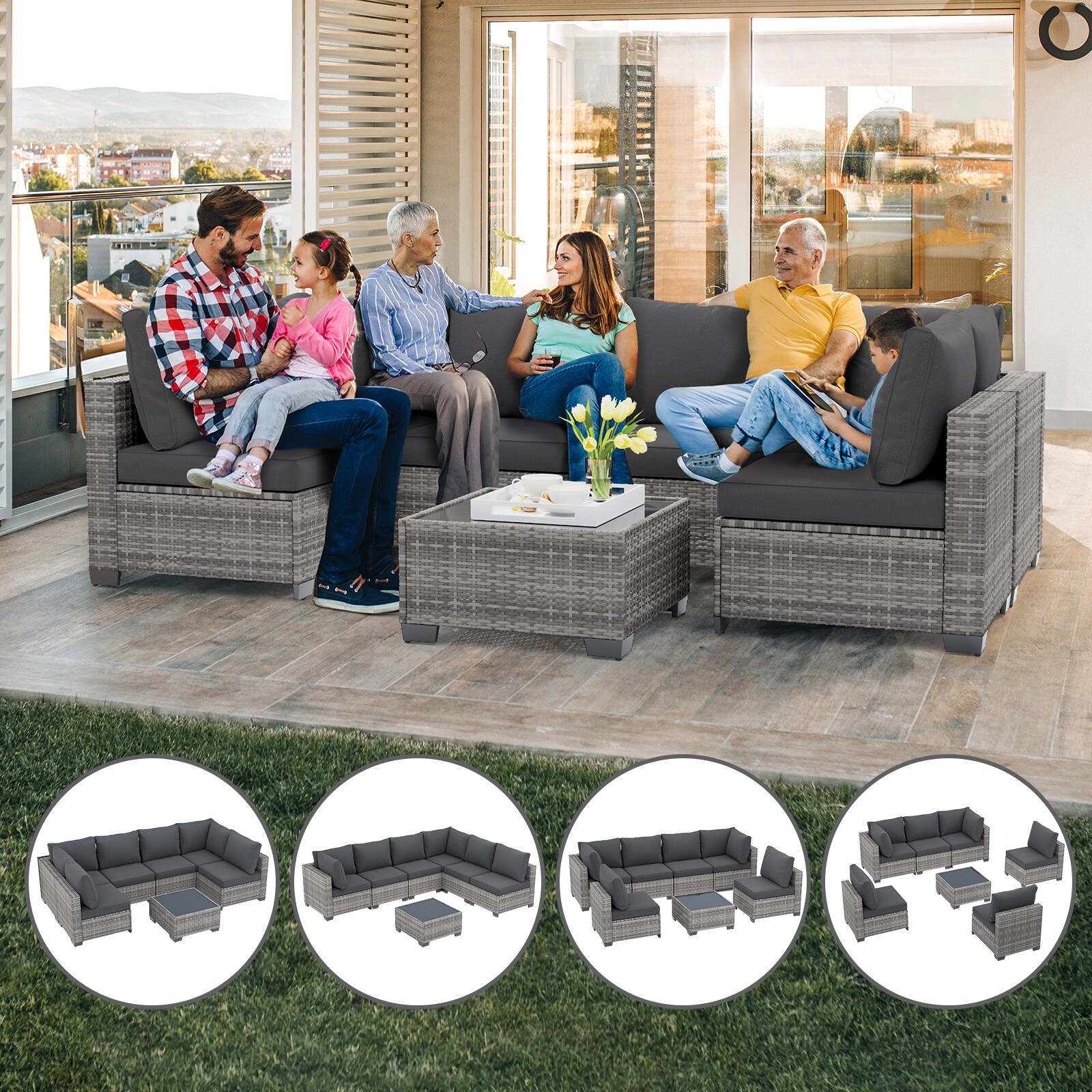 EarlGrove LS-MZBB5001YEBE Patio-Conversation-Sets - View #4