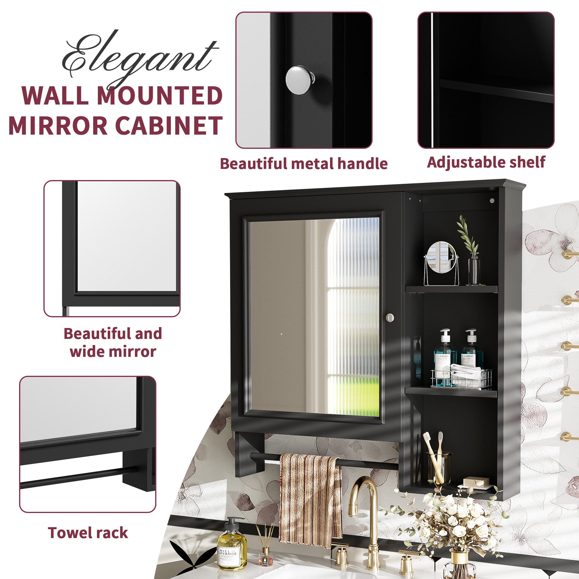 Bayfeve BF-116B-MIR Bathroom-Medicine-Cabinets - View #5