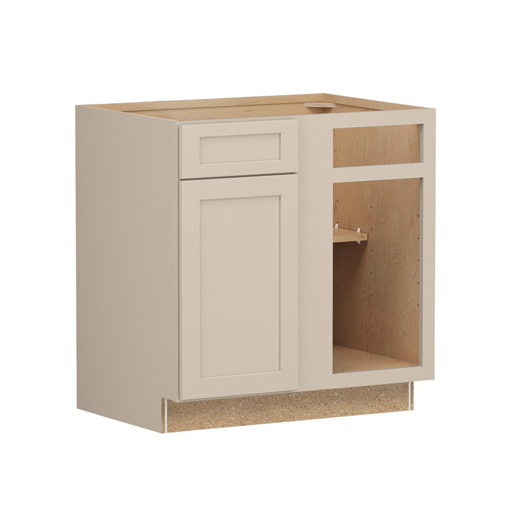 Shenandoah Breckenridge FOL 39-in W x 34.5-in H x 24-in D Oat Painted Blind Base Fully Assembled Cabinet Recessed Panel Shaker