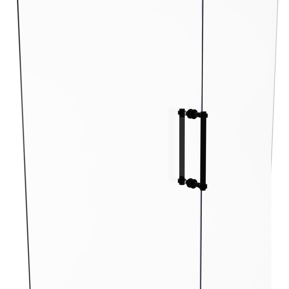 Allied Brass 404D-12BB-BKM Matte black 12-Inches Hinged shower door Handle