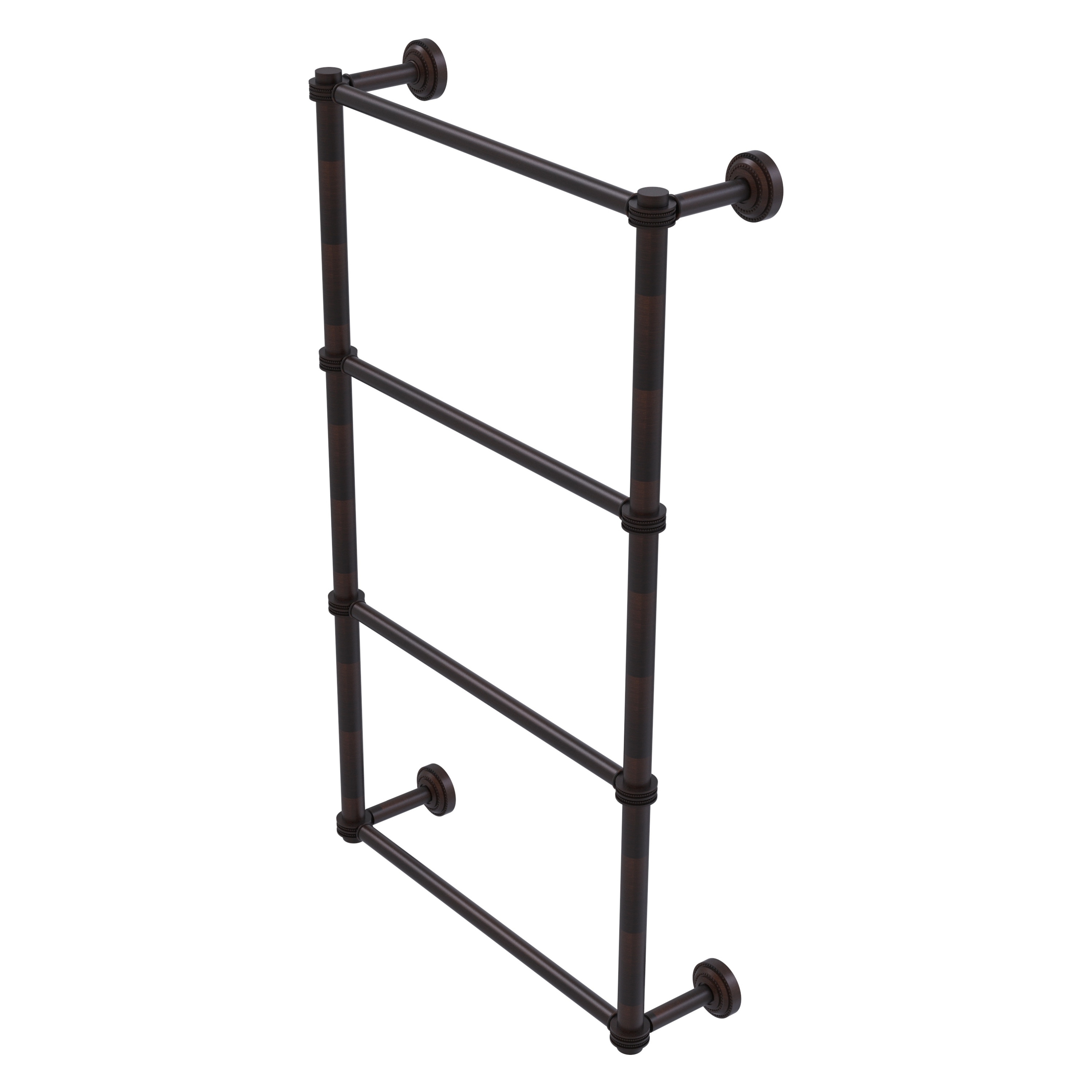 Allied Brass DT-28D-24-VB Dottingham 24-in double Venetian Bronze Wall mount 4-tier Towel Bar