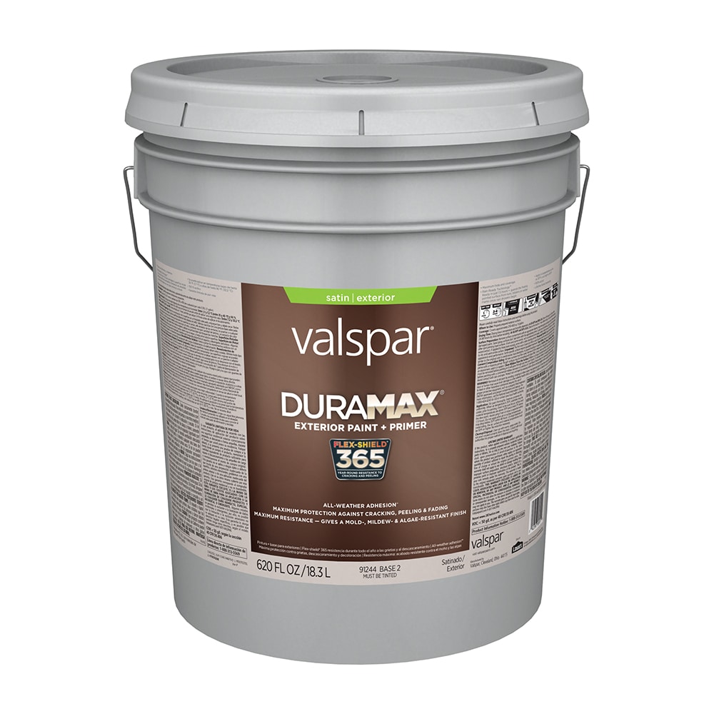 Valspar 007.0091244.008 Duramax Satin Base 2 Tintable Latex Exterior Paint + Primer ( 5-gallon )